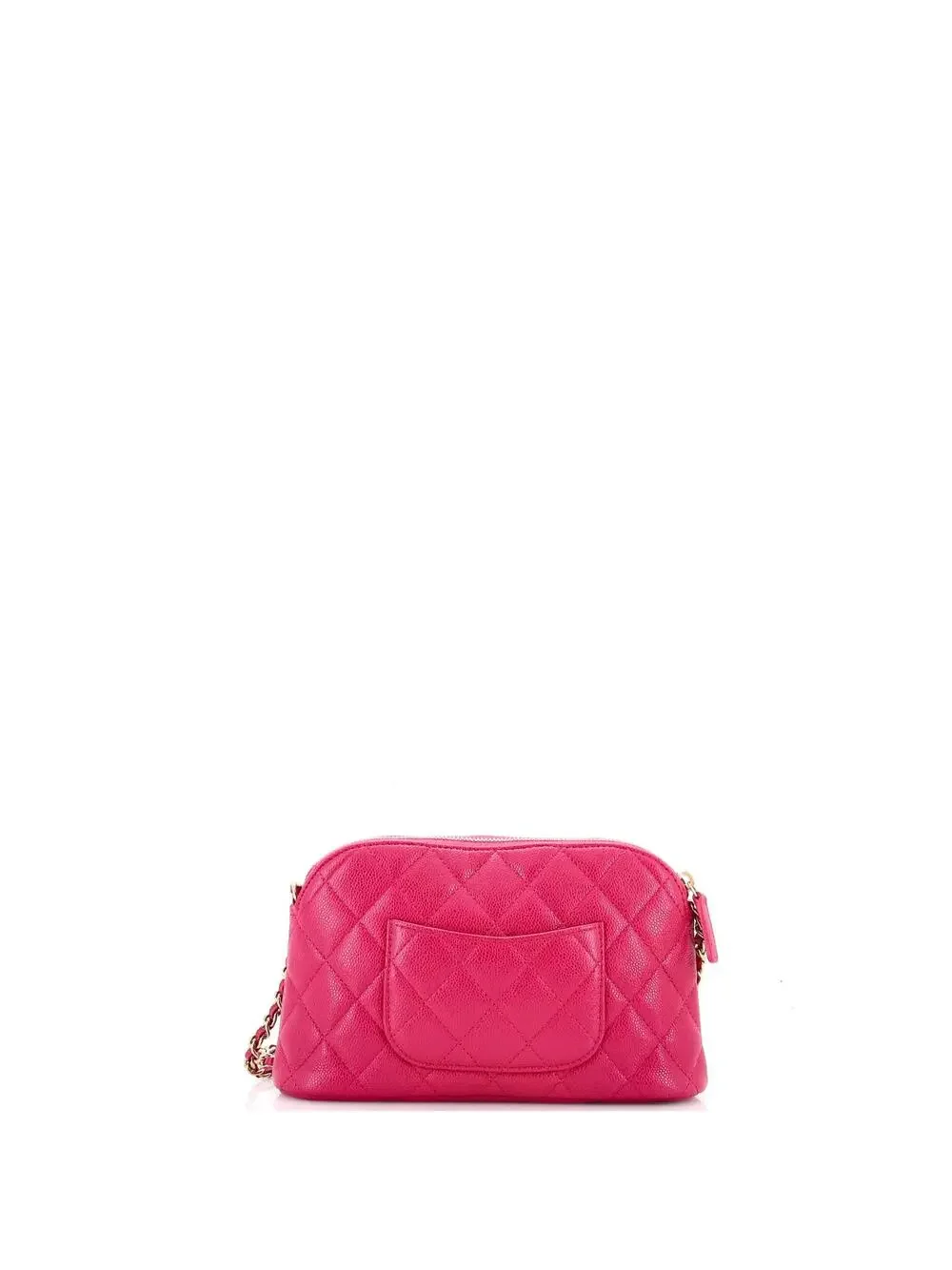 Chanel Cc Dome Zip Clutch With Chain #243614C41B